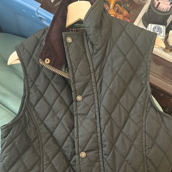 NWOT Oxford Blue Barbour Quilted Vest Made in England Women's S - Picture 4 of 5